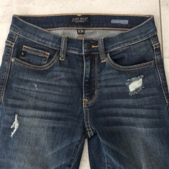 judy blue adelene distressed girlfriend jean
